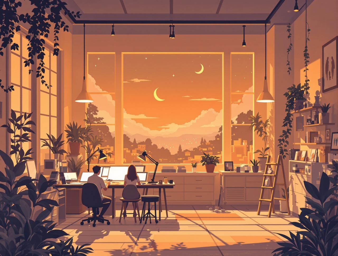 短剧喵创作团队工作场景